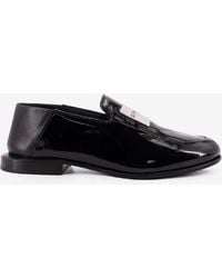 Givenchy - Label Patent Leather Loafers - Lyst