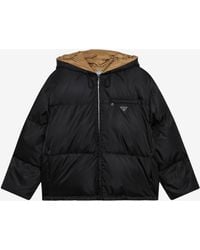 Prada - Zip-Up Puffer Jacket - Lyst