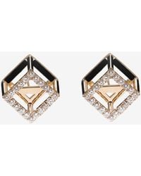 Djihan - Cube Mirage Diamond Earrings - Lyst