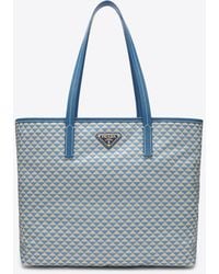 Prada - Printed Re-Nylon Tote Bag - Lyst