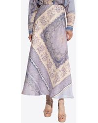 Zimmermann - Printed Lucky Bias Maxi Skirt - Lyst