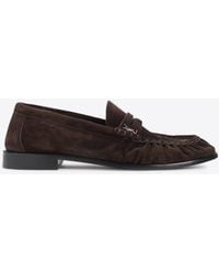 Saint Laurent - Le Loafers Suede Loafers - Lyst