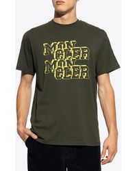 Moncler - Logo Print Crewneck T-Shirt - Lyst