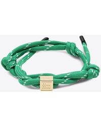 Miu Miu - Logo Lettering Rope Bracelet - Lyst