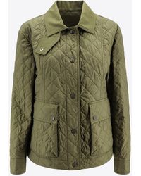 Moncler - Galene Logo Patch Quilted Jacket - Lyst