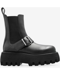 McQueen - Sofa Leather Platform Ankle Boots - Lyst