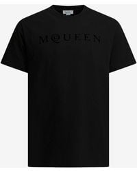McQueen - Logo Print T-Shirt - Lyst