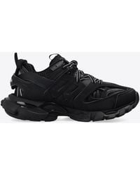 Balenciaga - Track Nylon And Mesh Low-Top Sneakers - Lyst