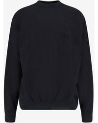 Y-3 - Embroidered Crewneck Sweatshirt - Lyst