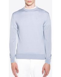 Eleventy - Wool Crewneck Sweater - Lyst