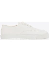 Prada - Leather Low-Top Sneakers - Lyst
