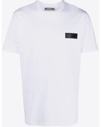 Moschino - Logo-Patch Crewneck T-Shirt - Lyst