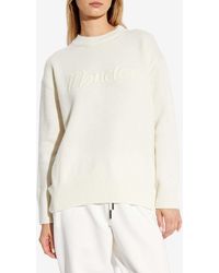 Moncler - Sweater With Embroidery - Lyst