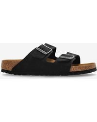 Birkenstock - Arizona Double-Strap Leather Slides - Lyst