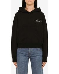 Amiri - Logo-Embroidered Hooded Sweater - Lyst