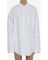 Balenciaga - Oversized Long-Sleeved Shirt - Lyst