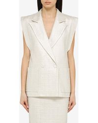 FEDERICA TOSI - Double-Breasted Waistcoat - Lyst