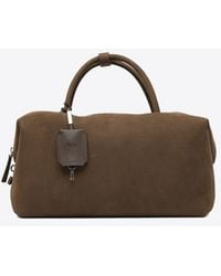 Max Mara - Large Boston Suede Top Handle Bag - Lyst