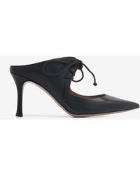 Malone Souliers - Marcia 80 Lace-Up Leather Mules - Lyst