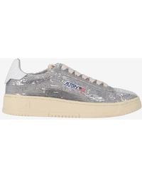 Autry - Dallas Sequin Low-Top Sneakers - Lyst