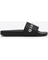 Givenchy - Logo Rubber Slides - Lyst
