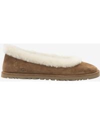 UGG - Zora Shearling Suede Loafers - Lyst