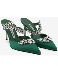 manolo green heels