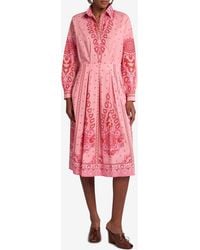 Etro - Paisley Print Midi Shirt Dress - Lyst