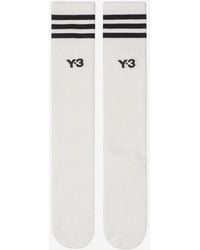 Y-3 - Logo Stripe Crew Socks - Lyst