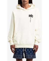 Palm Angels - The Palm Print Hooded Sweatshirt - Lyst