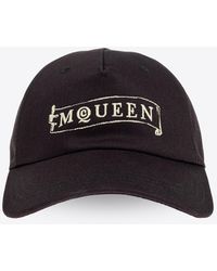 McQueen - Baseball Cap With Embroidered-Logo - Lyst
