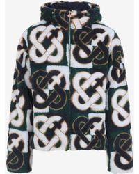 CASABLANCA - Monogram Fleece Jacket - Lyst
