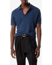 Tom Ford - Silk-Blend Short-Sleeved Polo T-Shirt - Lyst
