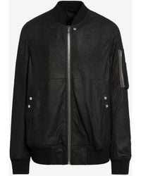 Rick Owens - Zip-Up Leather Jacket - Lyst