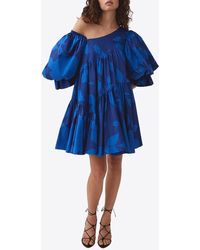 Aje. - Casabianca One-Shoulder Printed Mini Dress - Lyst