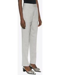 P.A.R.O.S.H. - High-Waist Tailored Wool Pants - Lyst