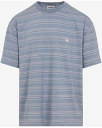 Carhartt - Brodine Logo-Embroidered T-Shirt - Lyst