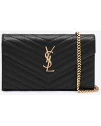 Saint Laurent - Cassandre Chain Clutch Bag - Lyst