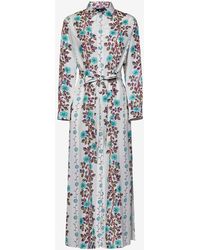 Etro - Floral Print Maxi Beach Dress - Lyst