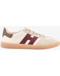 Hogan - H-Stripes Leather Low-Top Sneakers - Lyst