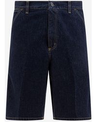 Carhartt - Single-Knee Bermuda Denim Shorts - Lyst