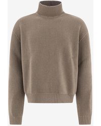 Rick Owens - Turtleneck Wool Sweater - Lyst