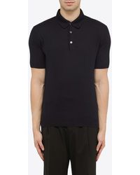 Zegna - Logo Embroidered Polo T-Shirt - Lyst