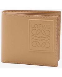 Loewe - Anagram Bi-Fold Leather Wallet - Lyst