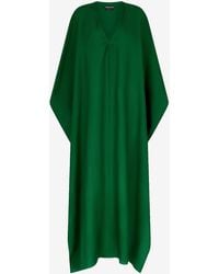 Tom Ford - Deep V-Neck Maxi Silk Kaftan - Lyst