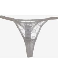 Marine Serre - Mesh Flock Sheer Thong - Lyst