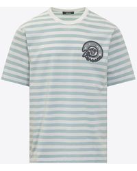Versace - Nautical Stripe Short-Sleeved T-Shirt - Lyst