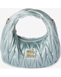 Miu Miu - Mini Wander Matelassé Leather Top Handle Bag - Lyst