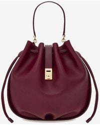 Ferragamo - Hug Calf Leather Bucket Bag - Lyst