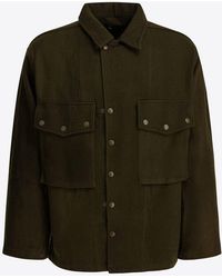 Needles - Wool Overshirt With Maxi-Pockets - Lyst
